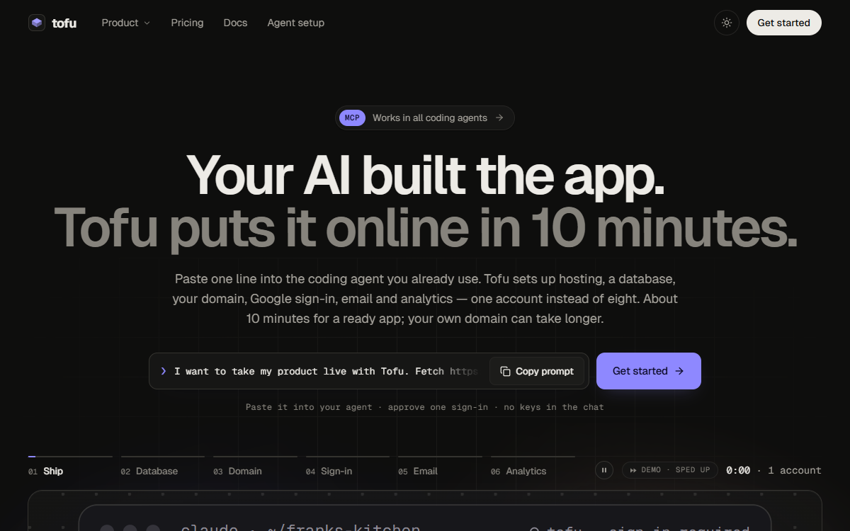 Screenshot of agentacct