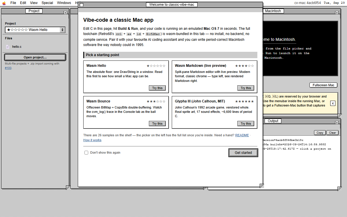 Screenshot of classic-vibe-mac