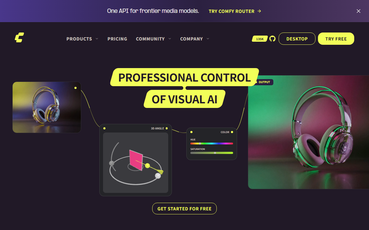 Screenshot of ComfyUI