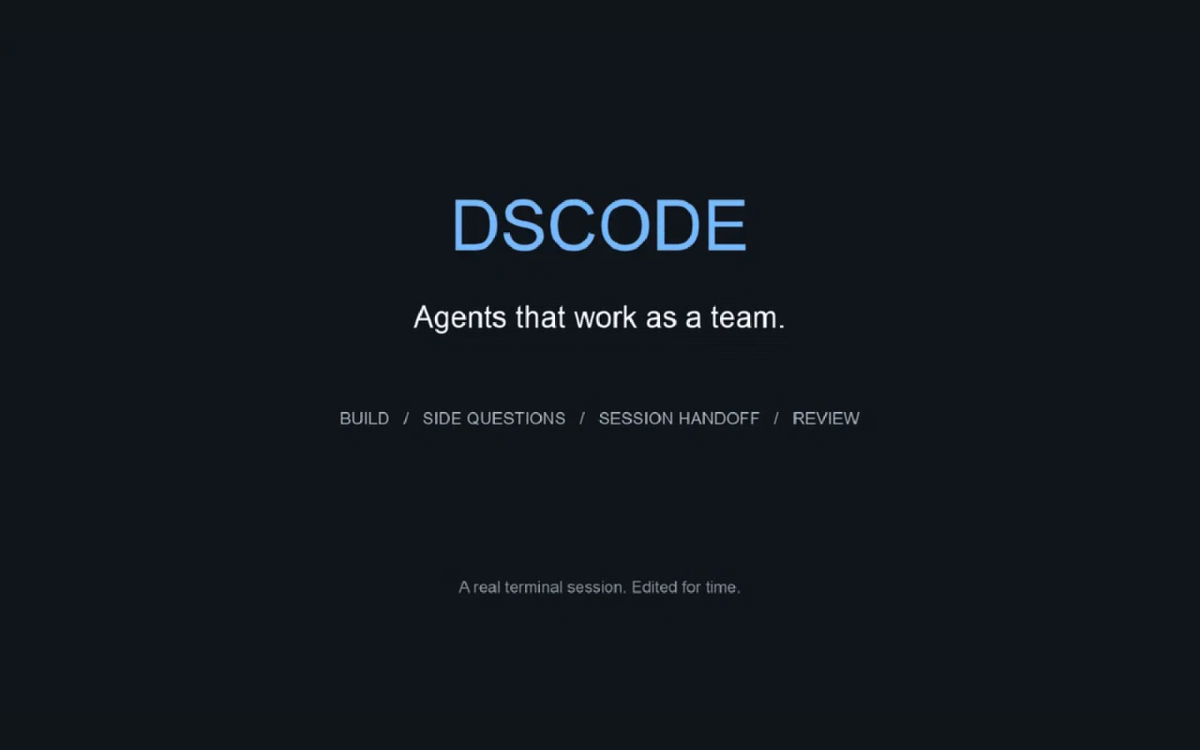 Screenshot of DSCODE