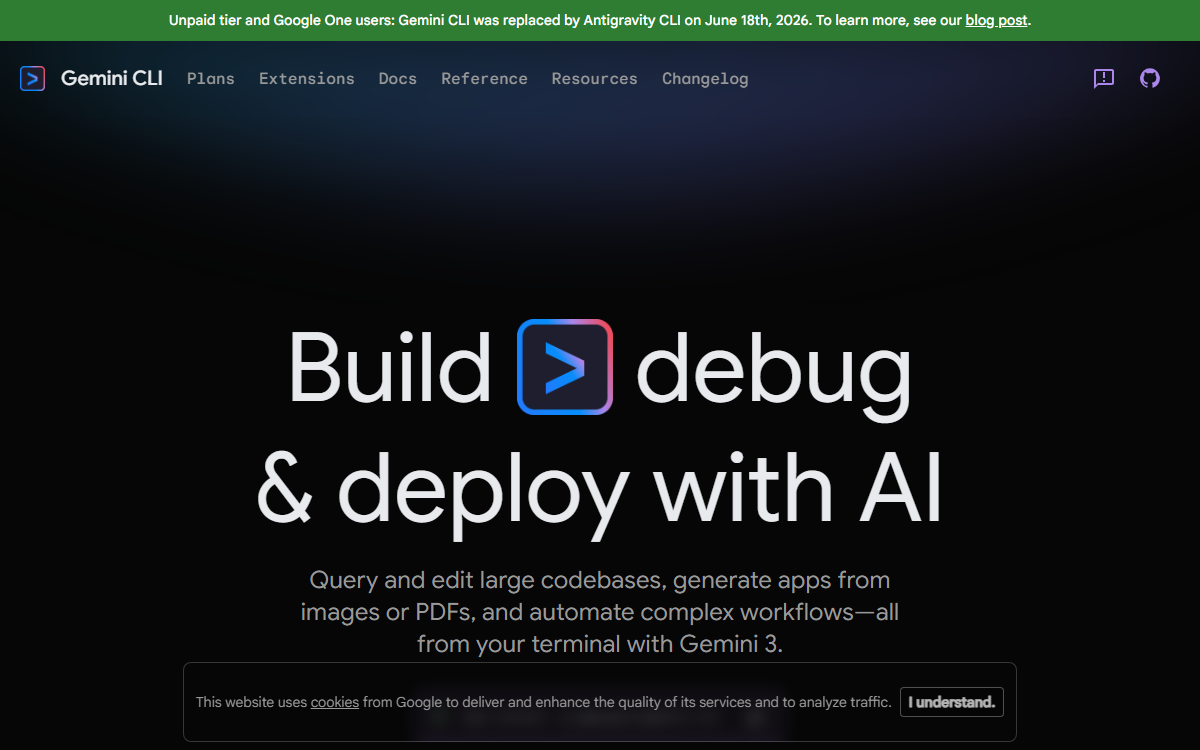 Screenshot of Gemini CLI