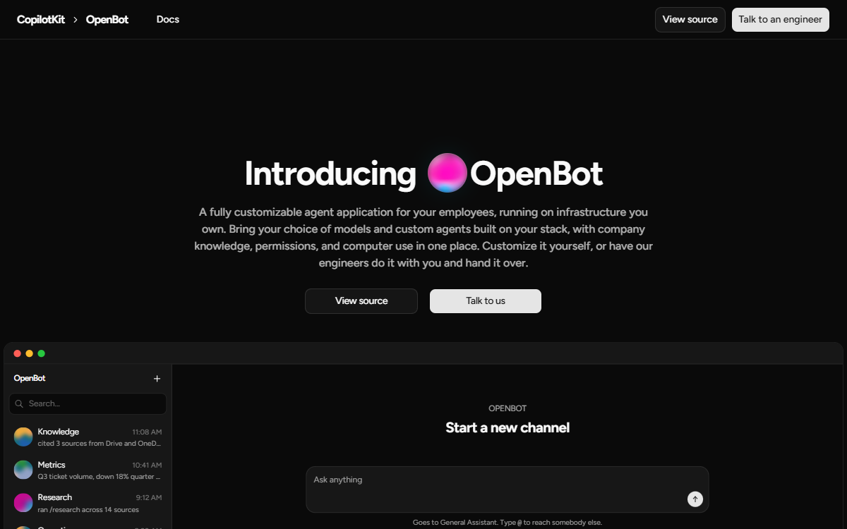 Screenshot of OpenBot