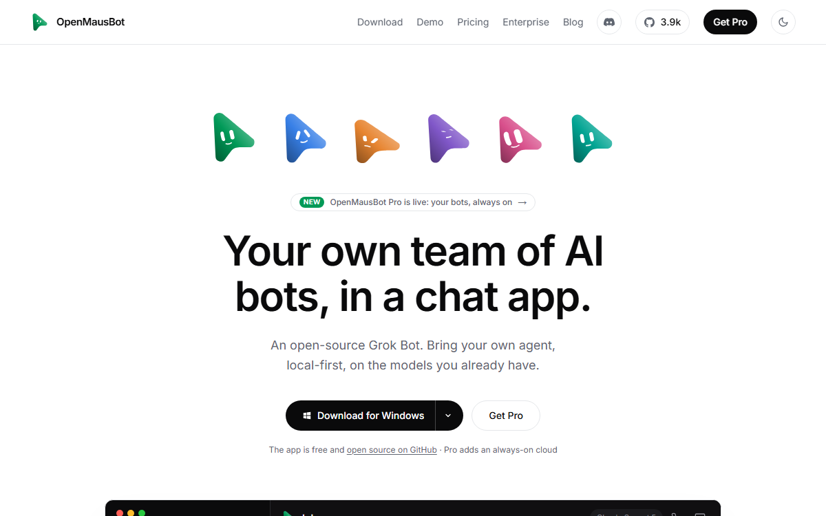 Screenshot of OpenMausBot