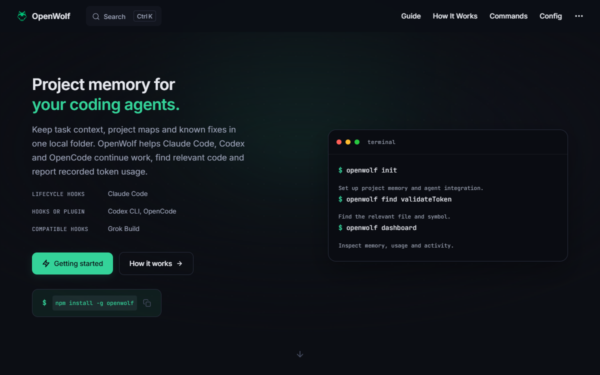 Screenshot of OpenWolf