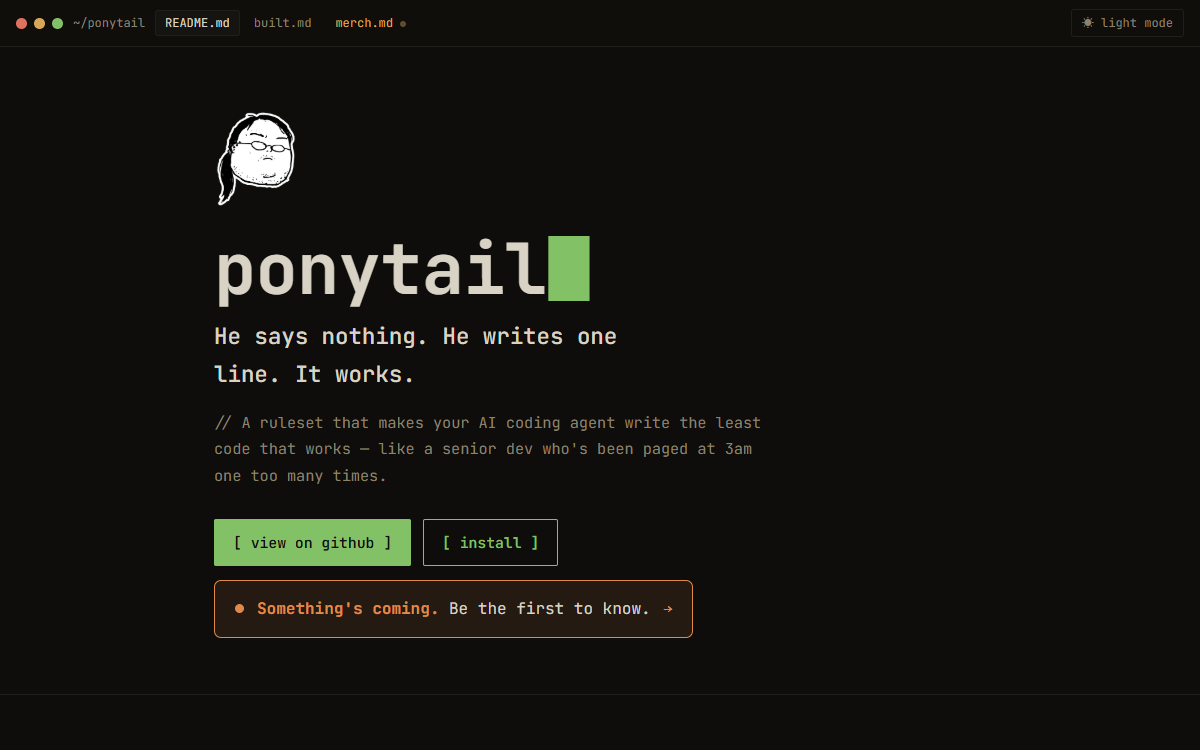 Screenshot of Ponytail
