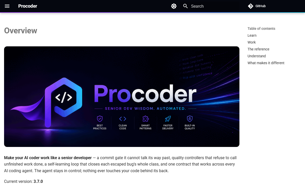 Screenshot of Procoder