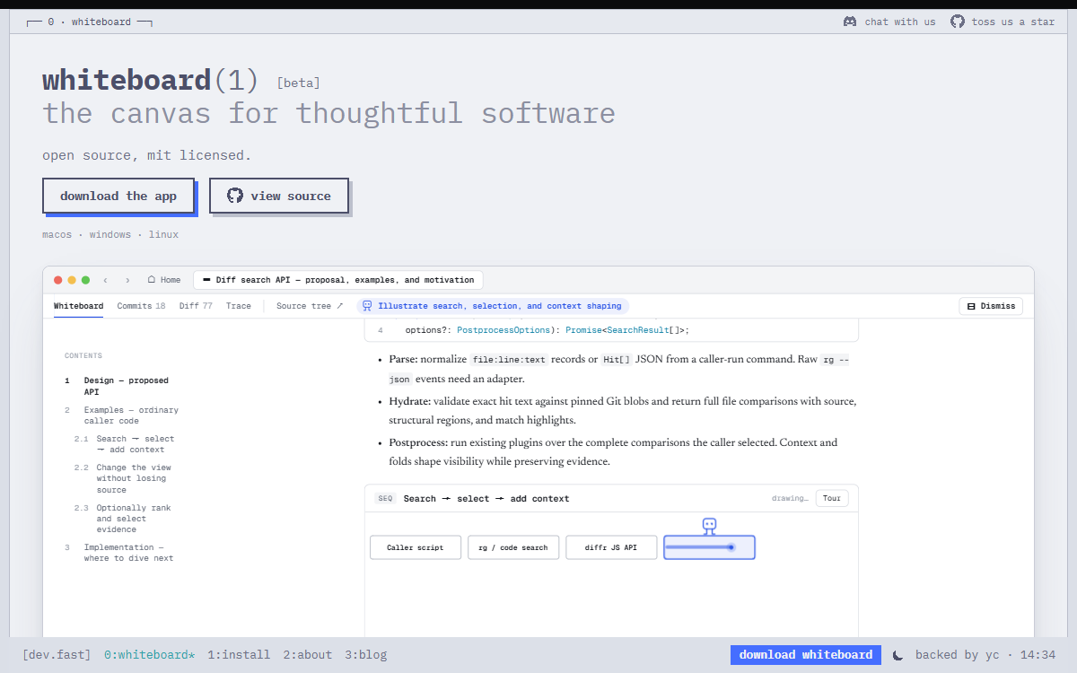 Screenshot of Whiteboard