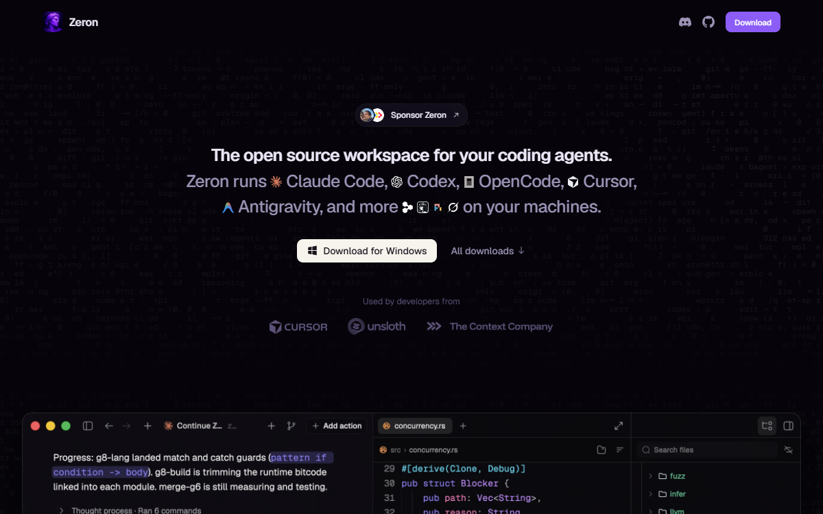 Screenshot of Zeron